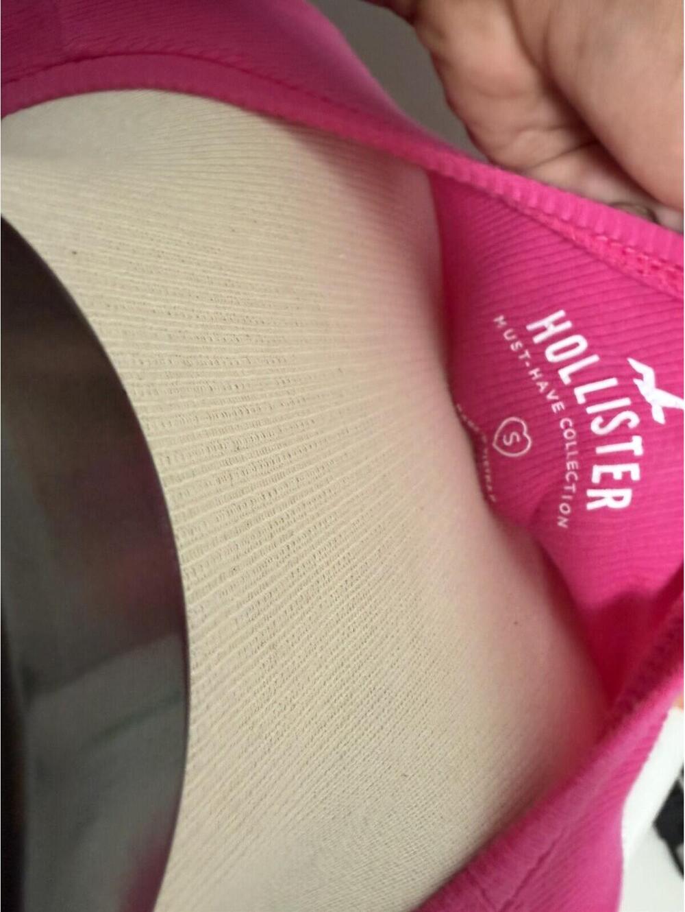 Hollister Hot Pink Must Have Collection Cami Crop Tank Top S - Picture 2 of 3